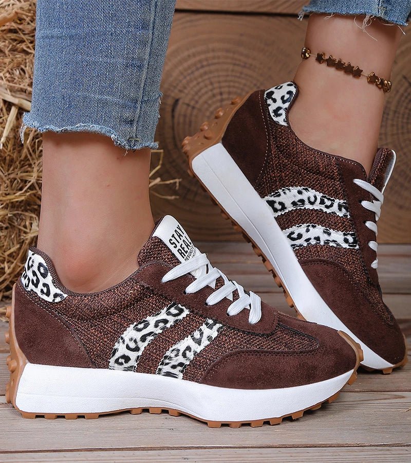 Nerea | Zapatillas Retro Acolchadas con Plataforma - StilfulltWomen's shoesG202601418242-70Leopardo marrón36Nerea | Zapatillas Retro Acolchadas con Plataforma