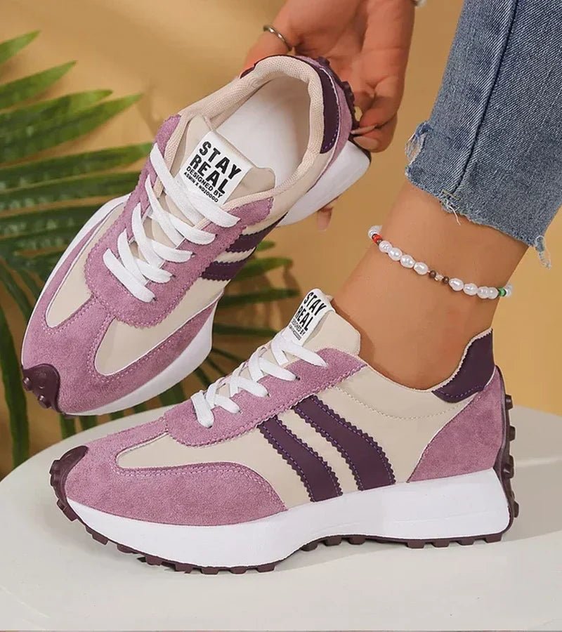 Nerea | Zapatillas Retro Acolchadas con Plataforma - StilfulltWomen's shoesG202601418242-38Morado36Nerea | Zapatillas Retro Acolchadas con Plataforma