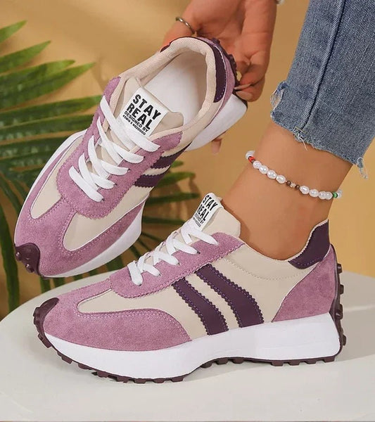 Nerea | Zapatillas Retro Acolchadas con Plataforma - StilfulltWomen's shoesG202601418242-38Morado36Nerea | Zapatillas Retro Acolchadas con Plataforma