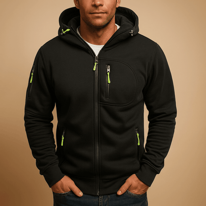 Nico | Sudadera de Hombre con Capucha y Cremallera - StilfulltMen's hoodiesD5-YY100013NegroSNico | Sudadera de Hombre con Capucha y Cremallera