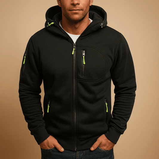 Nico | Sudadera de Hombre con Capucha y Cremallera - StilfulltMen's hoodiesD5-YY100013NegroSNico | Sudadera de Hombre con Capucha y Cremallera