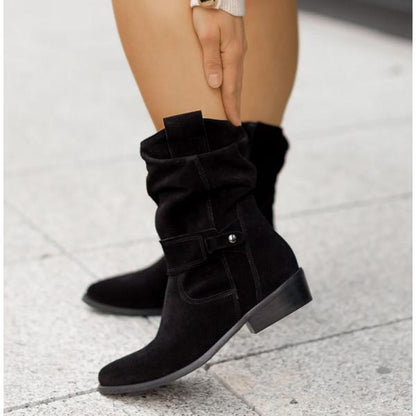 Noemí | Botas Slouchy de Efecto Ante - StilfulltWomen's shoesNegro Manhattan35Noemí | Botas Slouchy de Efecto Ante