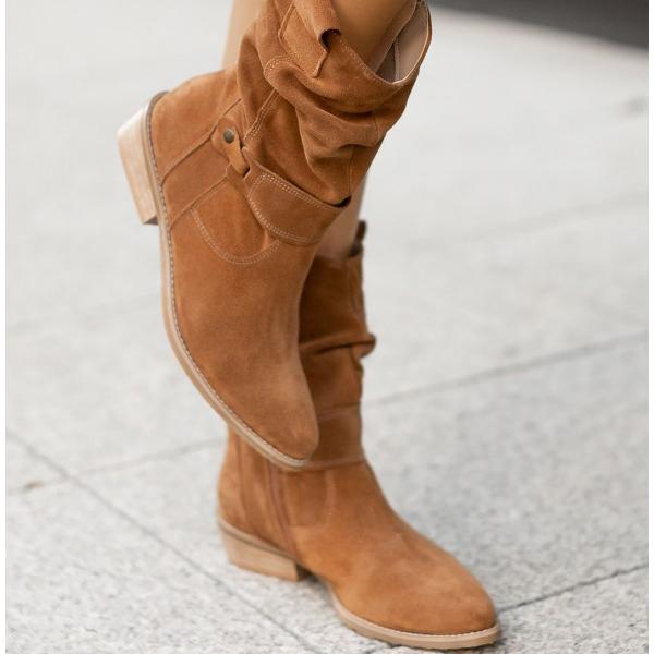 Noemí | Botas Slouchy de Efecto Ante - StilfulltWomen's shoesNegro Manhattan35Noemí | Botas Slouchy de Efecto Ante
