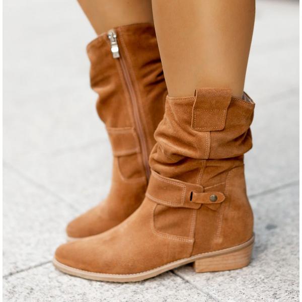 Noemí | Botas Slouchy de Efecto Ante - StilfulltWomen's shoesNegro Manhattan35Noemí | Botas Slouchy de Efecto Ante
