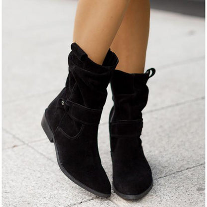 Noemí | Botas Slouchy de Efecto Ante - StilfulltWomen's shoesNegro Manhattan35Noemí | Botas Slouchy de Efecto Ante