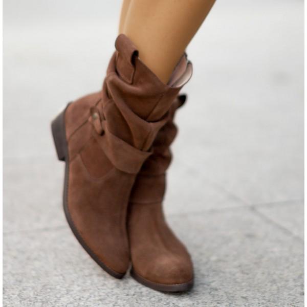 Noemí | Botas Slouchy de Efecto Ante - StilfulltWomen's shoesNegro Manhattan35Noemí | Botas Slouchy de Efecto Ante