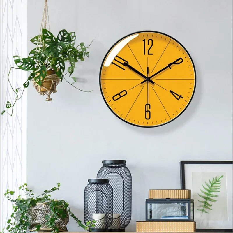 Nordvik | Reloj de Pared Silencioso y Minimalista - StilfulltClocksMarcia-black-frame-white-dial-30cmMarco negro con esfera blancaNordvik | Reloj de Pared Silencioso y Minimalista