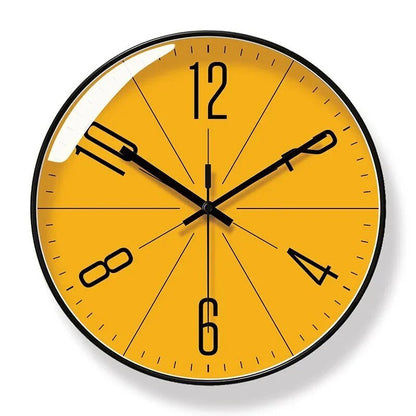 Nordvik | Reloj de Pared Silencioso y Minimalista - StilfulltClocksMarcia-black-frame-orange-dial-30cmMarco negro con esfera naranjaNordvik | Reloj de Pared Silencioso y Minimalista