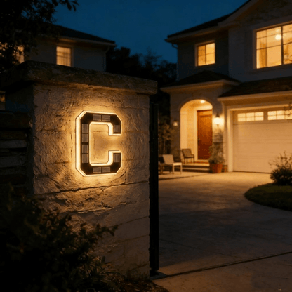 Numora | Número de Casa Solar con Luz LED Automática - StilfulltHome decorSKU_1781446962199_563CNumora | Número de Casa Solar con Luz LED Automática