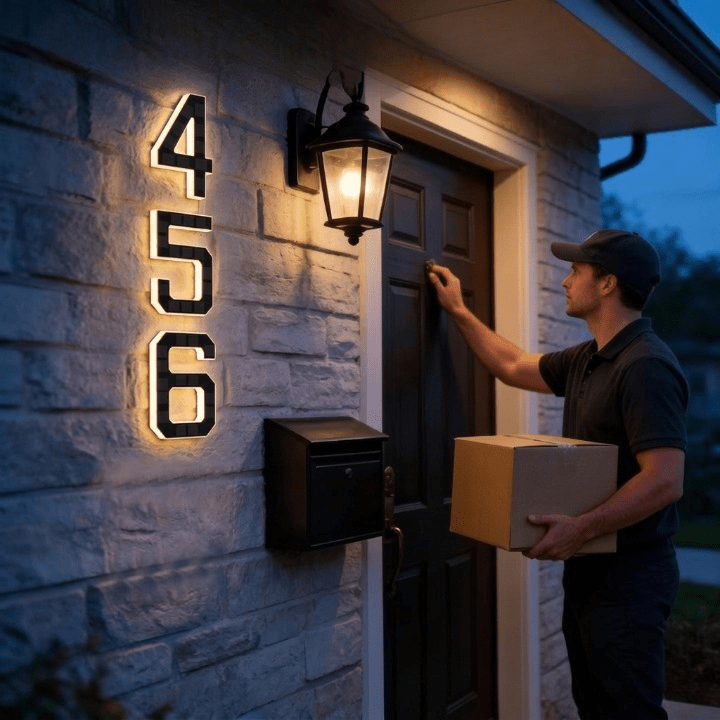 Numora | Número de Casa Solar con Luz LED Automática - StilfulltHome decorSKU_1781446962199_29DNumora | Número de Casa Solar con Luz LED Automática
