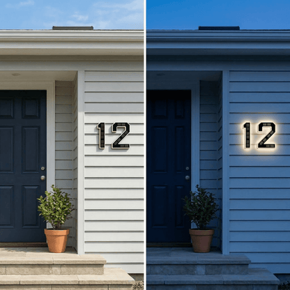 Numora | Número de Casa Solar con Luz LED Automática - StilfulltHome decorSKU_1781446962199_29DNumora | Número de Casa Solar con Luz LED Automática