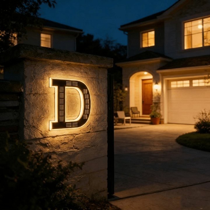 Numora | Número de Casa Solar con Luz LED Automática - StilfulltHome decorSKU_1781446962199_29DNumora | Número de Casa Solar con Luz LED Automática