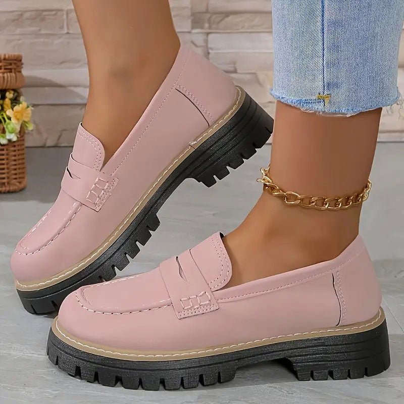 Odalys | Mocasines de Ante con Plataforma - StilfulltWomen's shoesLH10283066SLS36DAzul36Odalys | Mocasines de Ante con Plataforma