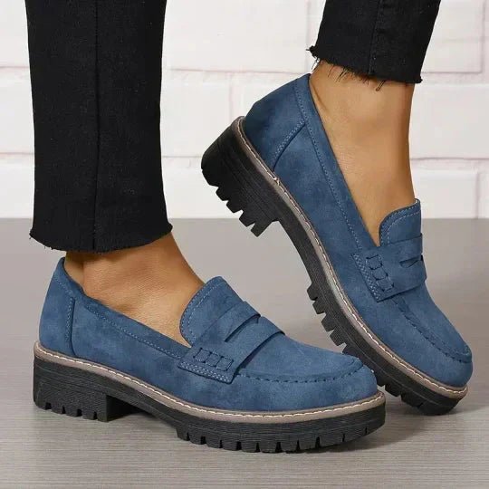 Odalys | Mocasines de Ante con Plataforma - StilfulltWomen's shoesLH10283066SLS36DAzul36Odalys | Mocasines de Ante con Plataforma