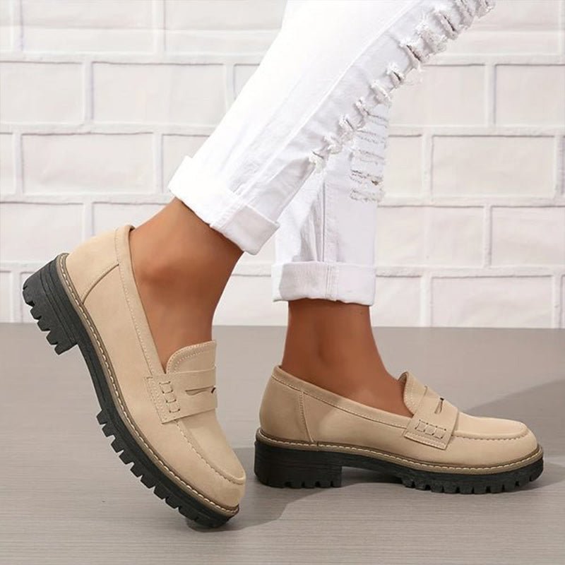Odalys | Mocasines de Ante con Plataforma - StilfulltWomen's shoesLH10283066SLS36DAzul36Odalys | Mocasines de Ante con Plataforma