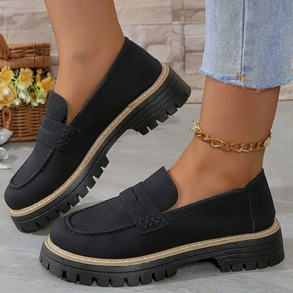 Odalys | Mocasines de Ante con Plataforma - StilfulltWomen's shoesLH10283066SLS36DAzul36Odalys | Mocasines de Ante con Plataforma