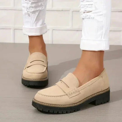 Odalys | Mocasines de Ante con Plataforma - StilfulltWomen's shoesLH10283066MBS36DBeige36Odalys | Mocasines de Ante con Plataforma