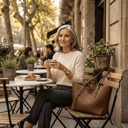 Odette | Bolso Tote de Textura Trenzada - StilfulltWomen's handbagsCaquiOdette | Bolso Tote de Textura Trenzada