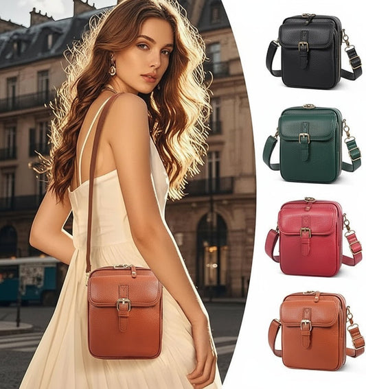 Ottilie | Bolso Bandolera Compacto con Hebilla - StilfulltWomen's handbagsSKU_1783774414658_350MarrónOttilie | Bolso Bandolera Compacto con Hebilla