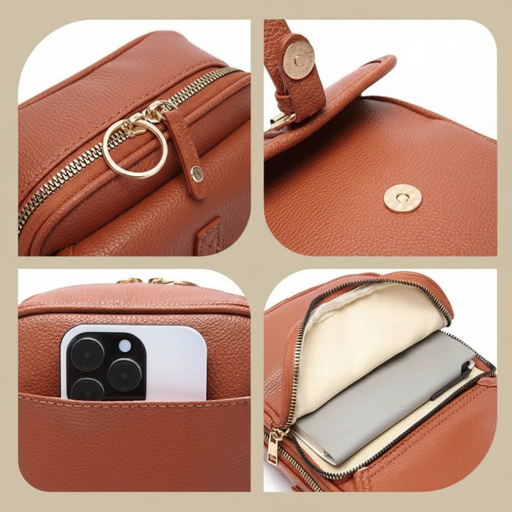 Ottilie | Bolso Bandolera Compacto con Hebilla - StilfulltWomen's handbagsSKU_1783774414658_773RojoOttilie | Bolso Bandolera Compacto con Hebilla