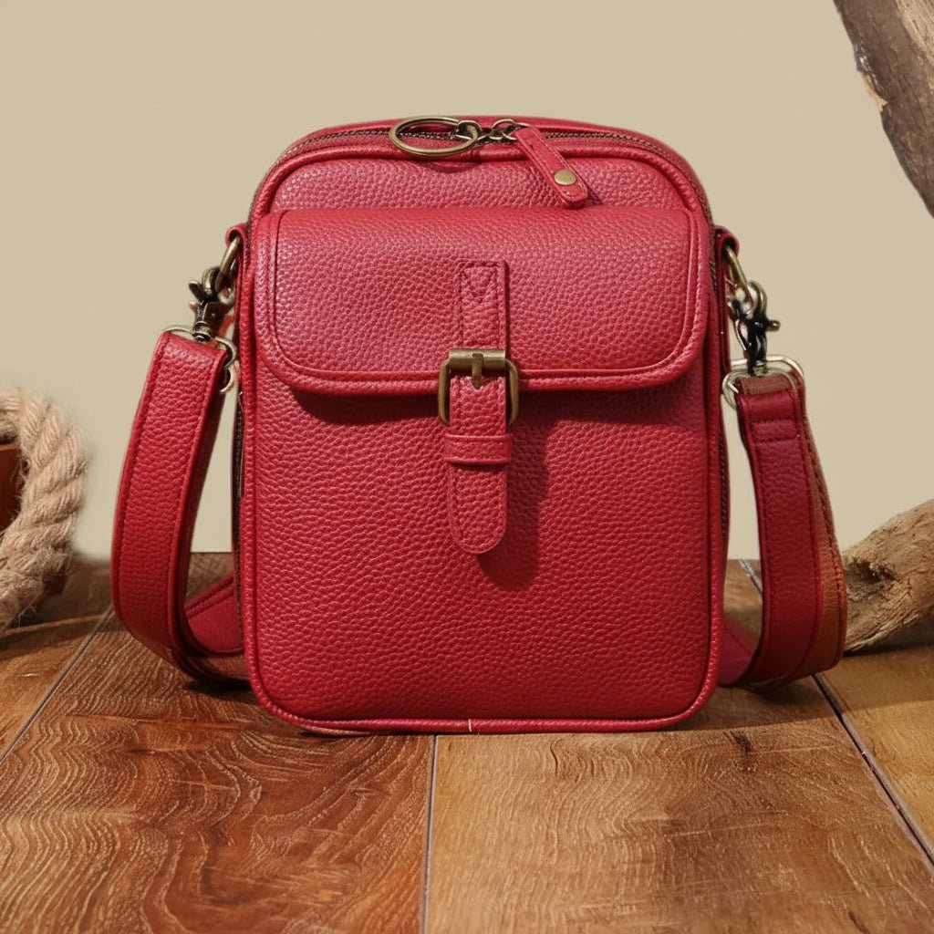 Ottilie | Bolso Bandolera Compacto con Hebilla - StilfulltWomen's handbagsSKU_1783774414658_773RojoOttilie | Bolso Bandolera Compacto con Hebilla