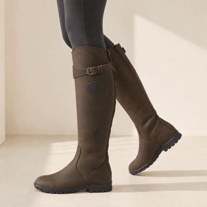 Ottilie | Botas Altas de Cuero con Hebilla - StilfulltWomen's shoesMarrón35Ottilie | Botas Altas de Cuero con Hebilla