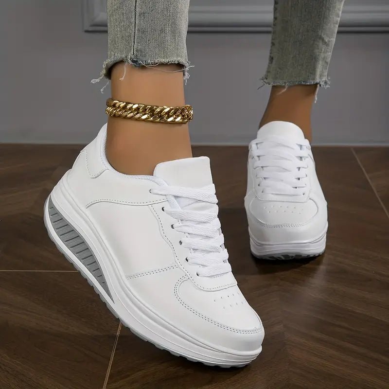Piper | Zapatillas con Plataforma y Cordones - StilfulltWomen's shoesDSHD3-AP593010Blanco35Piper | Zapatillas con Plataforma y Cordones