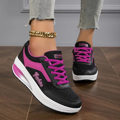Piper | Zapatillas con Plataforma y Cordones - StilfulltWomen's shoesDSHD2-QK209001Negro con morado35Piper | Zapatillas con Plataforma y Cordones