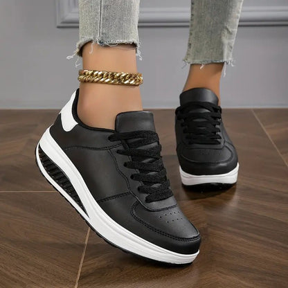 Piper | Zapatillas con Plataforma y Cordones - StilfulltWomen's shoesDSHD3-AP593001Negro35Piper | Zapatillas con Plataforma y Cordones