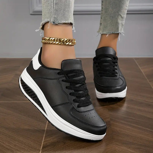 Piper | Zapatillas con Plataforma y Cordones - StilfulltWomen's shoesDSHD3-AP593001Negro35Piper | Zapatillas con Plataforma y Cordones