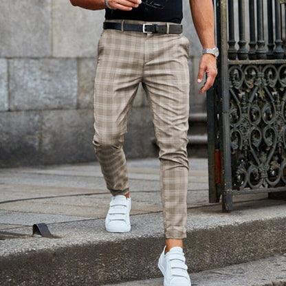 Hollis | Pantalón de Cuadros Slim Fit para Hombre