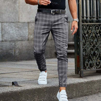 Hollis | Pantalón de Cuadros Slim Fit para Hombre