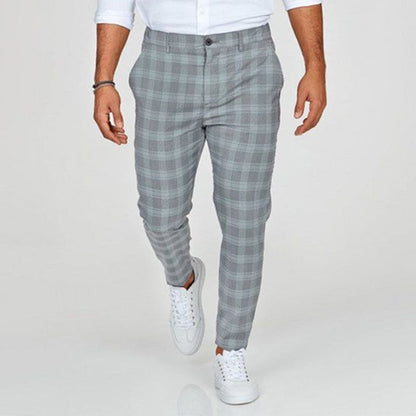 Hollis | Pantalón de Cuadros Slim Fit para Hombre