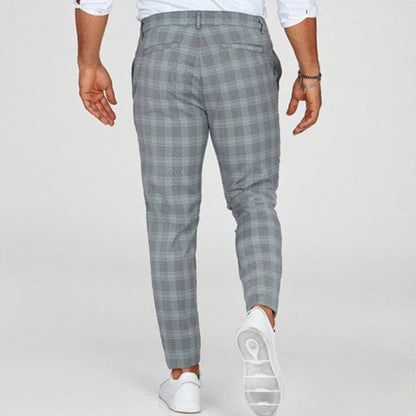 Hollis | Pantalón de Cuadros Slim Fit para Hombre