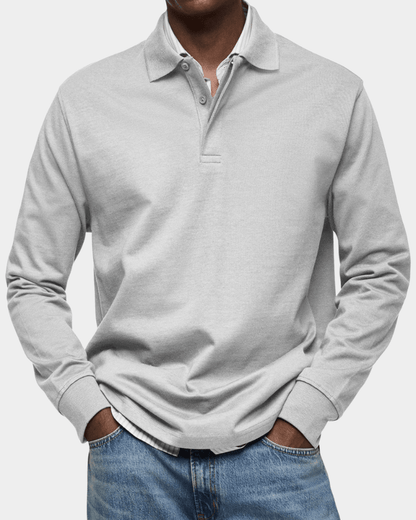 Rafferty | Polo Clásico Liso de Manga Larga - StilfulltMen's sweatersDMED1-WQ726009BlancoSRafferty | Polo Clásico Liso de Manga Larga