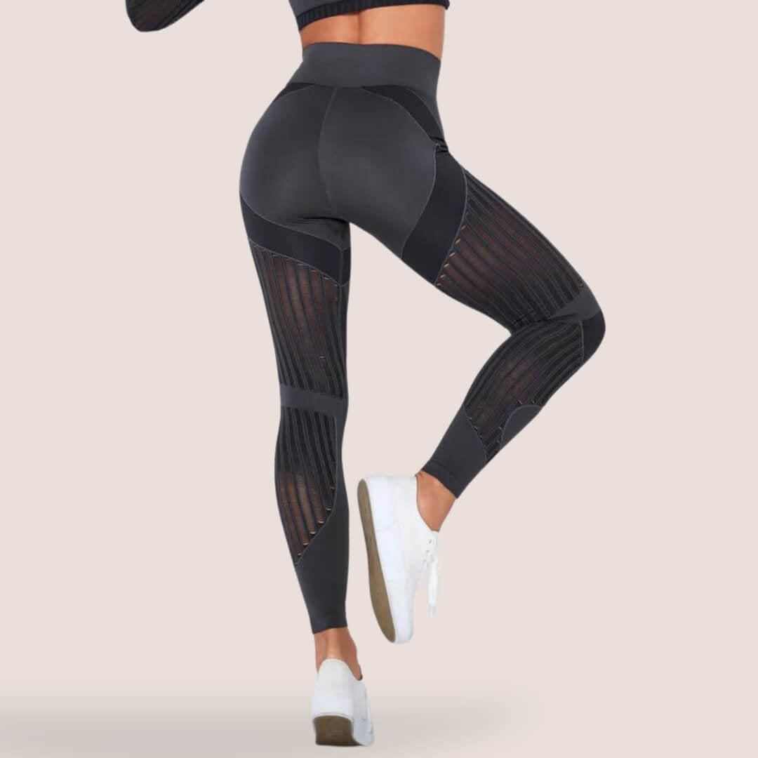 Reagan | Leggings Sin Costuras de Talle Alto - StilfulltWomen's pantsKK734005Gris oscuroXSReagan | Leggings Sin Costuras de Talle Alto