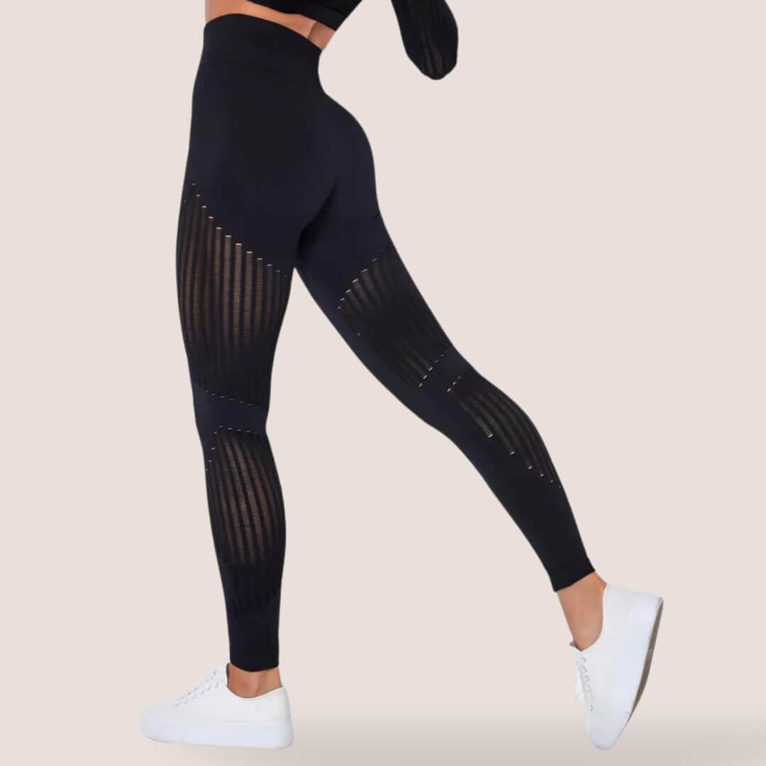 Reagan | Leggings Sin Costuras de Talle Alto - StilfulltWomen's pantsKK734013NegroXSReagan | Leggings Sin Costuras de Talle Alto