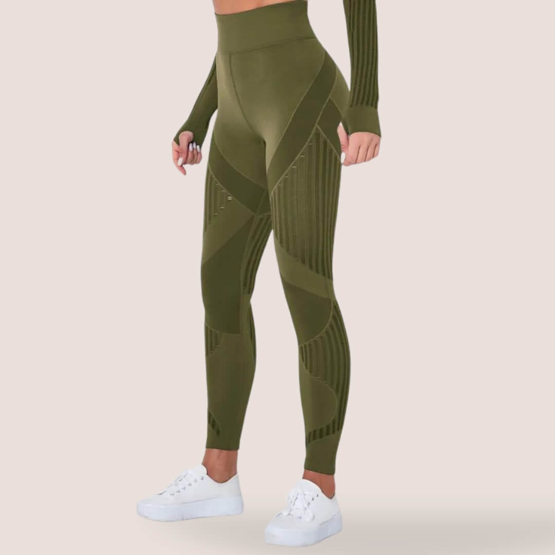 Reagan | Leggings Sin Costuras de Talle Alto - StilfulltWomen's pantsKK734025VerdeXSReagan | Leggings Sin Costuras de Talle Alto