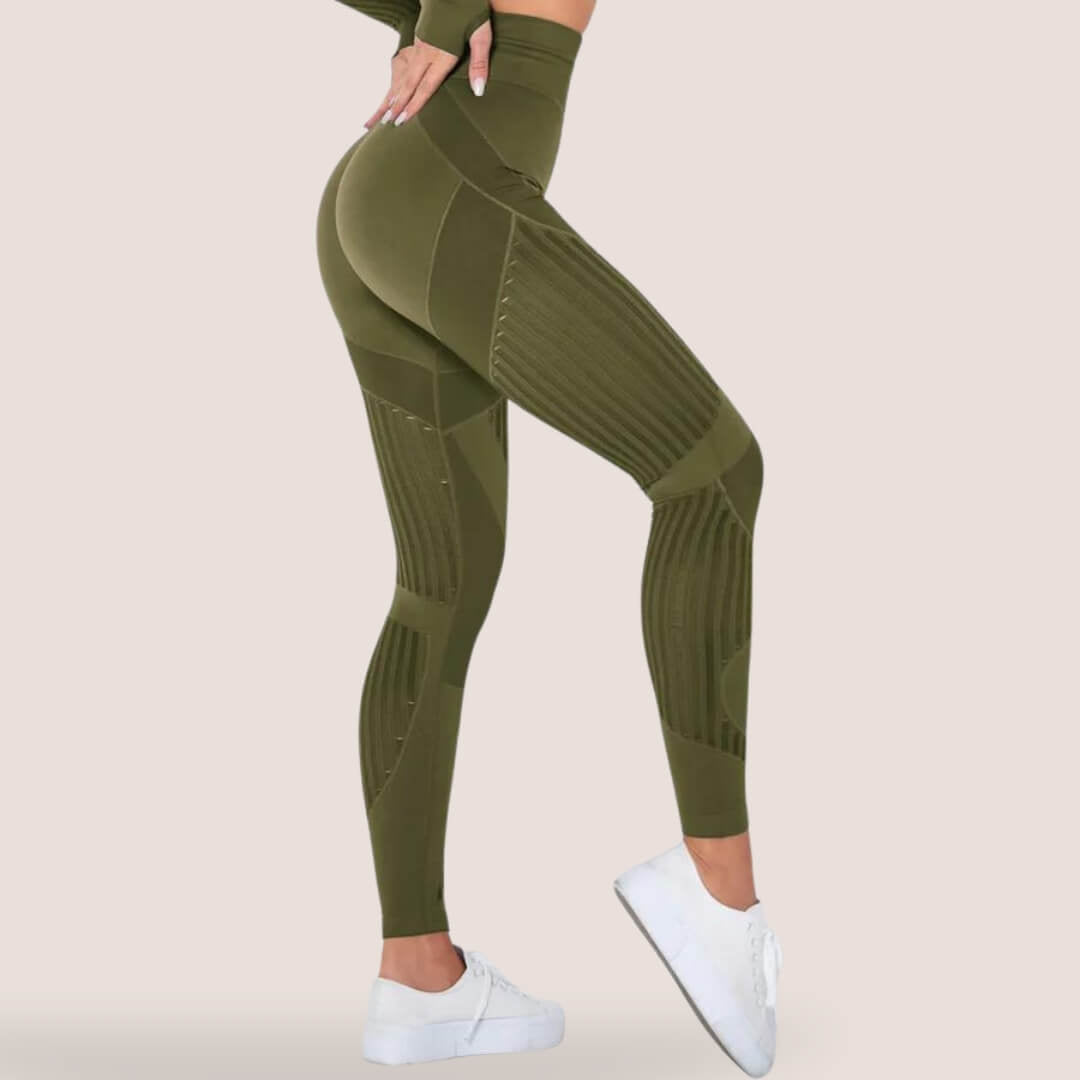 Reagan | Leggings Sin Costuras de Talle Alto - StilfulltWomen's pantsKK734025VerdeXSReagan | Leggings Sin Costuras de Talle Alto