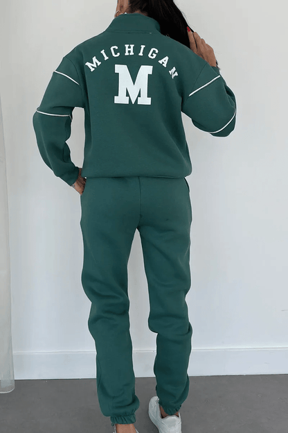 Renata | Conjunto Deportivo de Media Cremallera - StilfulltWomen's outfit setsP0235 - VarmDragt - Gray S - 1 pcLichtbruinSRenata | Conjunto Deportivo de Media Cremallera