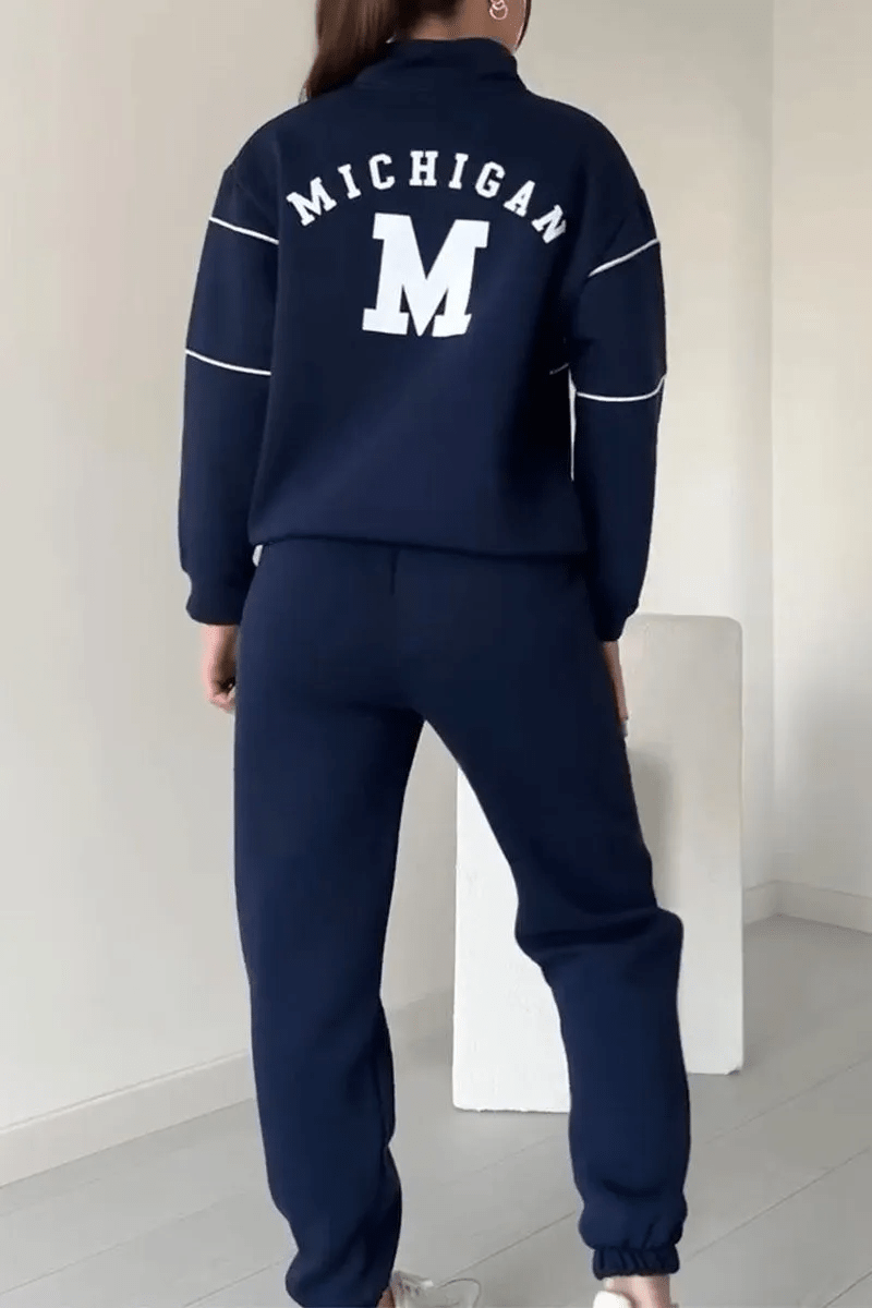 Renata | Conjunto Deportivo de Media Cremallera - StilfulltWomen's outfit setsP0235 - VarmDragt - Gray S - 1 pcLichtbruinSRenata | Conjunto Deportivo de Media Cremallera