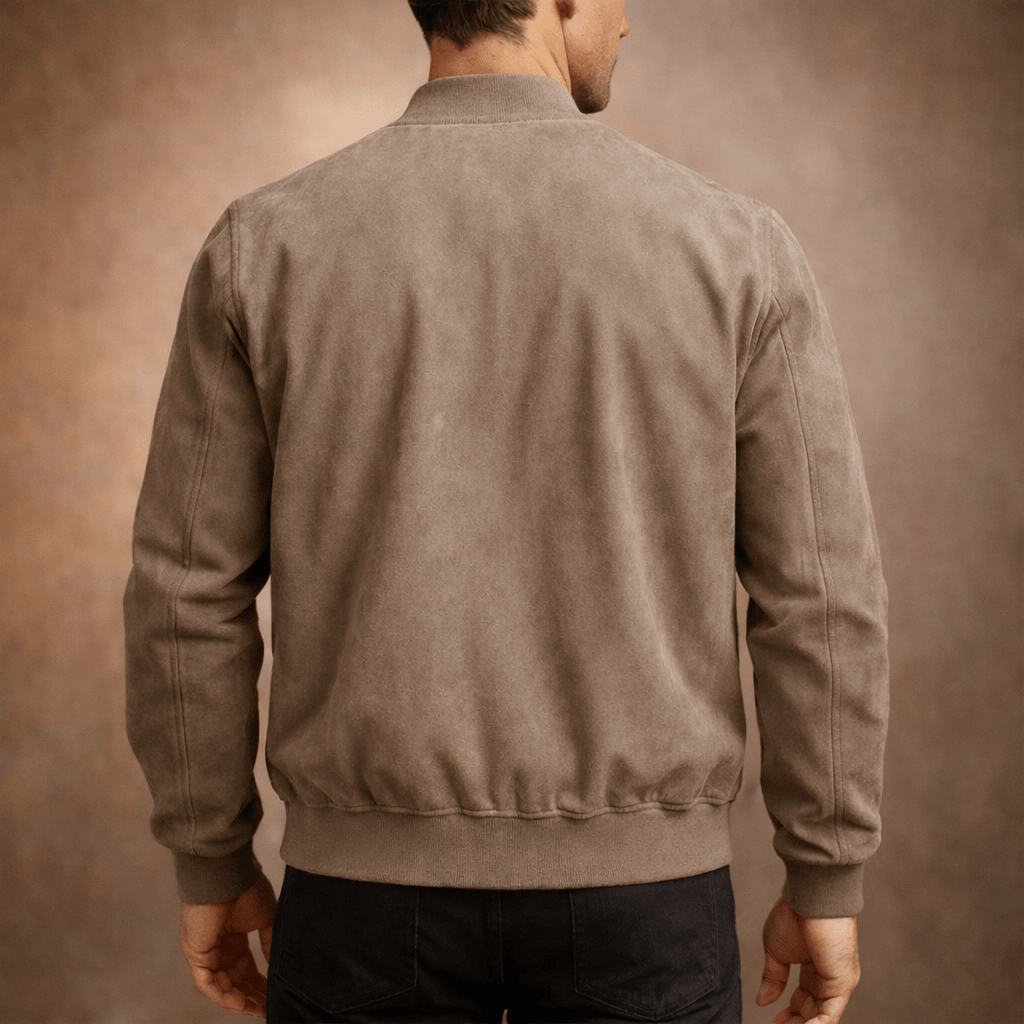 Rhett | Chaqueta Bomber Efecto Ante - StilfulltMen's jacketsAzul OscuroSRhett | Chaqueta Bomber Efecto Ante