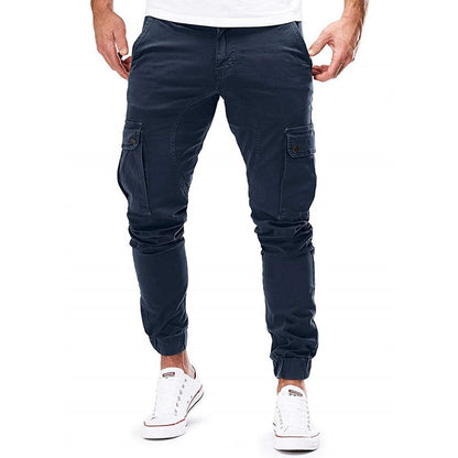 Rhett | Pantalón Cargo Jogger con Puño Elástico - StilfulltMen's pants5HZT07JSAzul marinoSRhett | Pantalón Cargo Jogger con Puño Elástico