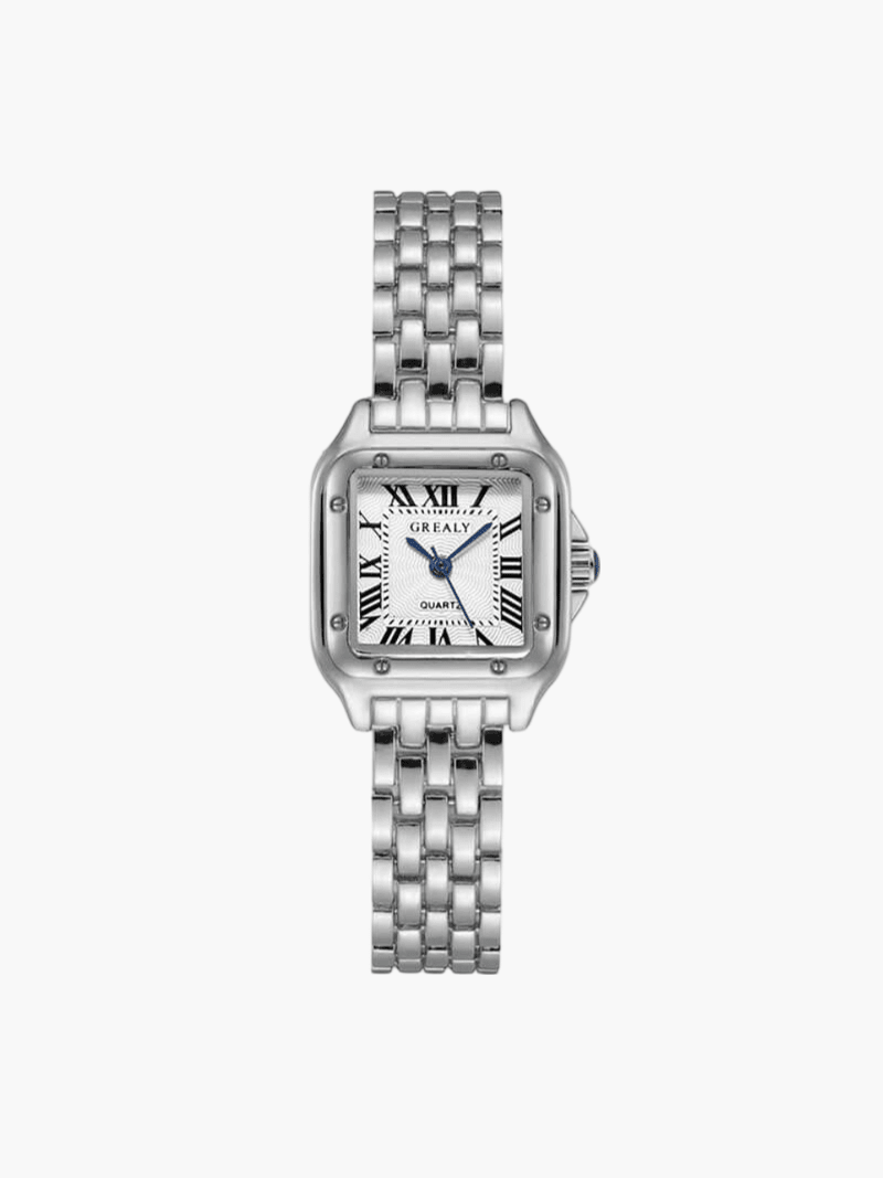Rivelle | Reloj Cuadrado de Cuarzo con Brazalete Metálico - StilfulltWomen's jewelryPlateadoRivelle | Reloj Cuadrado de Cuarzo con Brazalete Metálico