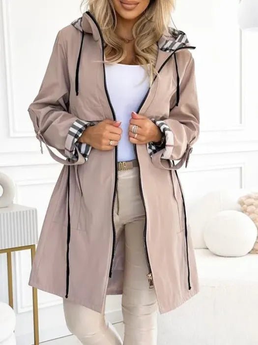 Romane | Chubasquero Impermeable con Capucha - StilfulltWomen's jacketsBeigeUK 8 (S)Romane | Chubasquero Impermeable con Capucha