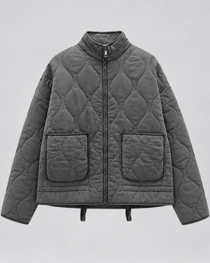 Ronja | Oversized Let Quiltet Jakke med Store Lommer - StilfulltWomen's jacketsSKU_1790229539148_681GråXSRonja | Oversized Let Quiltet Jakke med Store Lommer