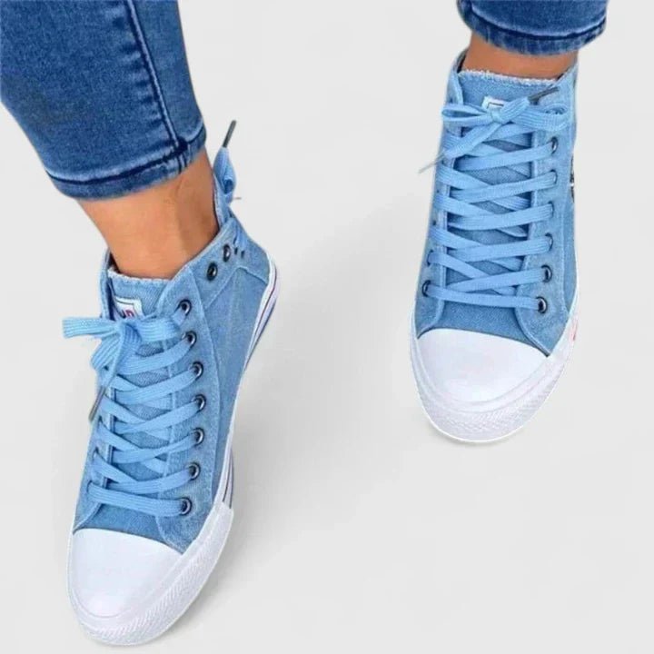 Rowan | Zapatillas Altas Vaqueras con Plataforma - StilfulltWomen's shoesAzul marino36Rowan | Zapatillas Altas Vaqueras con Plataforma