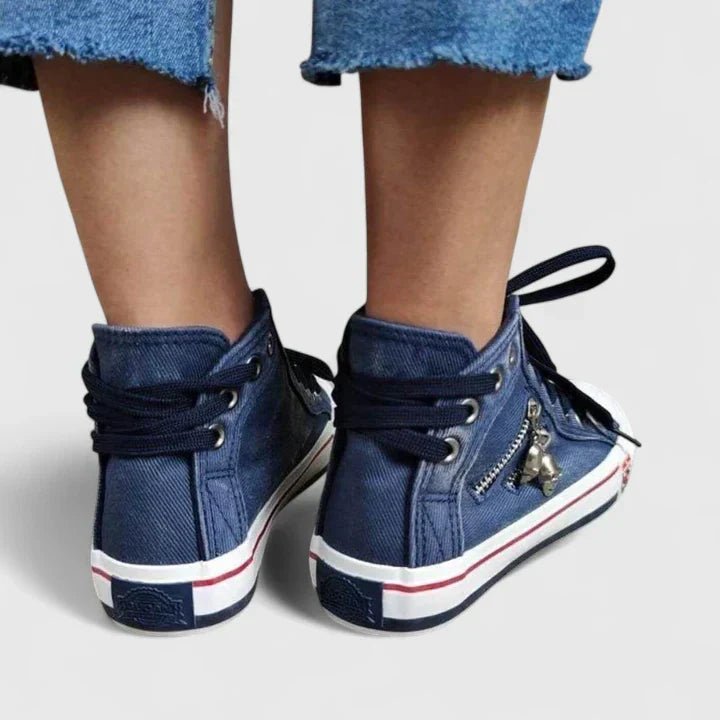 Rowan | Zapatillas Altas Vaqueras con Plataforma - StilfulltWomen's shoesAzul marino36Rowan | Zapatillas Altas Vaqueras con Plataforma