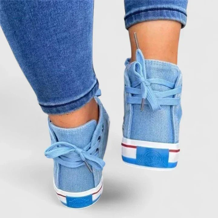 Rowan | Zapatillas Altas Vaqueras con Plataforma - StilfulltWomen's shoesAzul marino36Rowan | Zapatillas Altas Vaqueras con Plataforma