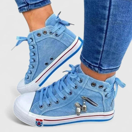 Rowan | Zapatillas Altas Vaqueras con Plataforma - StilfulltWomen's shoesAzul vaquero36Rowan | Zapatillas Altas Vaqueras con Plataforma
